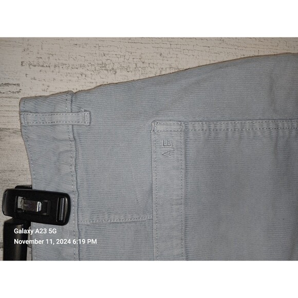 American Eagle Blue Corduroy Mini Skirt 16 - Picture 3 of 6